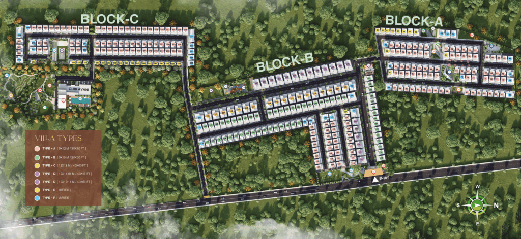 Official Avani Abode project layout